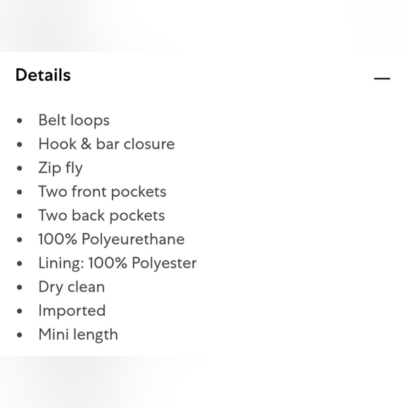 Rails Prim Vegan Leather skirt - Picture 8 of 8